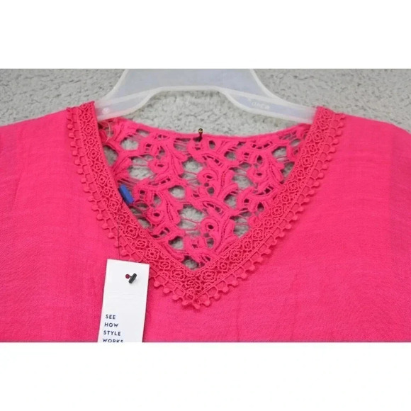 Apt. 9 Women's Pink Summer Top-Size Small-New w/Tags - Picture 2 of 9